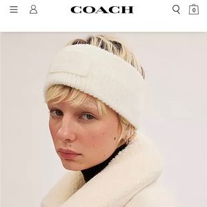COACH Cable knit winter headband